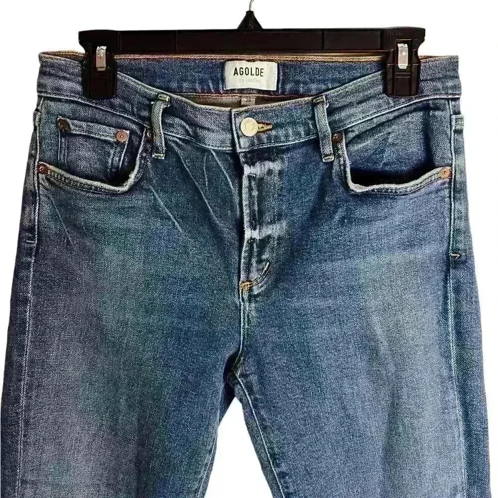 Agolde Sophie Ankle Mid Rise Skinny Jeans Size 28 - Picture 3 of 9